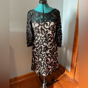NWT ABS Allen Schwartz Lace Cocktail Dress Size M NWT